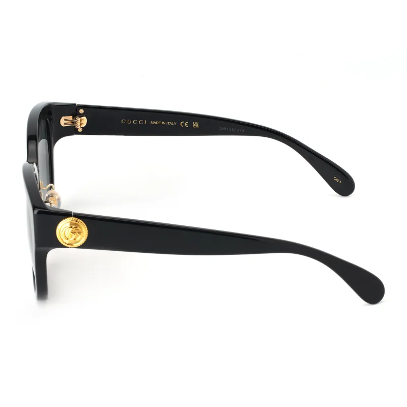 GUCCI Irregular Shape Sunglasses Unisex Black-2