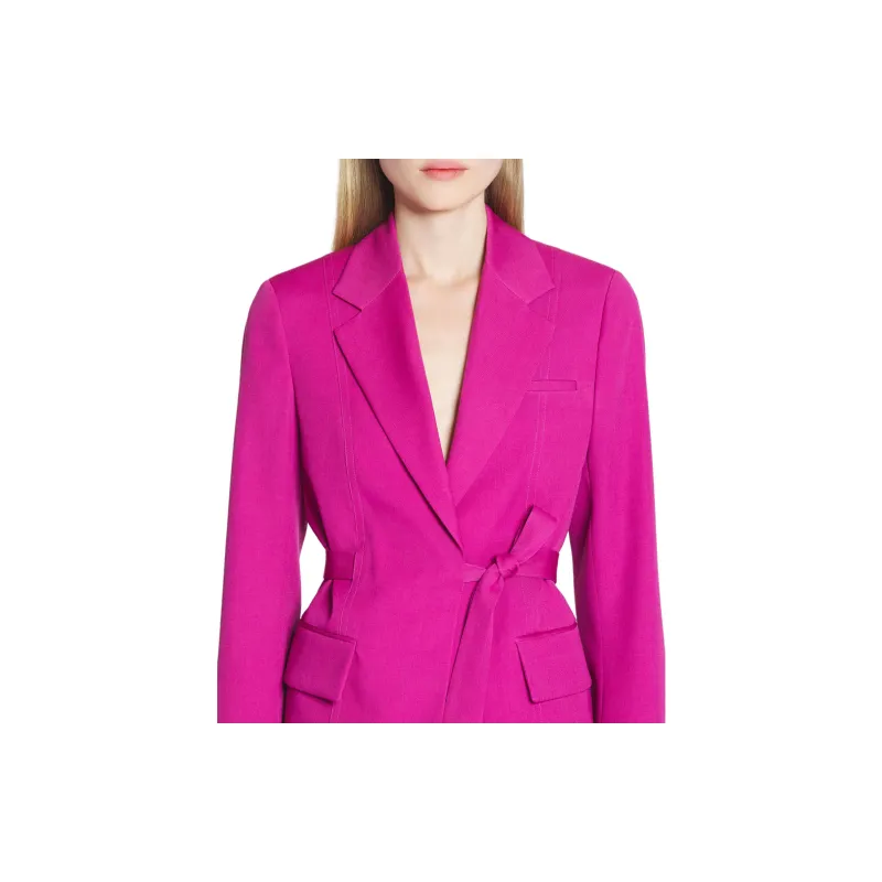 Lanvin Tied Waist Long Sleeved Tailored Blazer-3