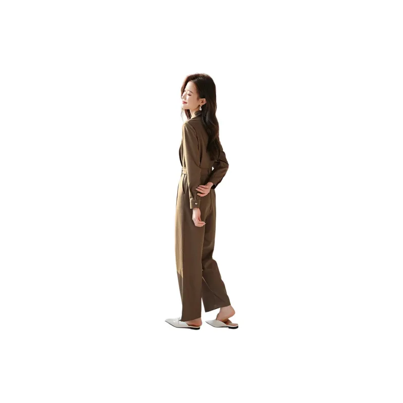 Mo Han Yi Mei Jumpsuit Women's Coffee-1