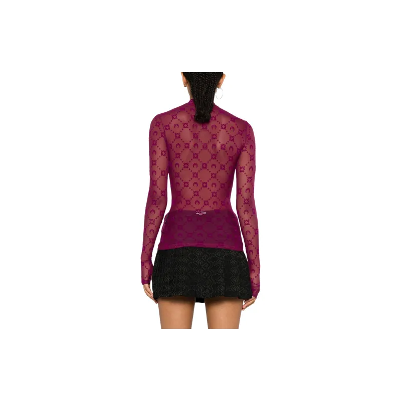 Marine Serre Moonogram Mesh Top-2