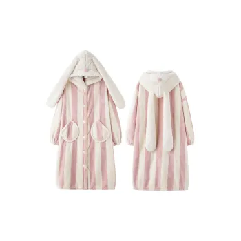 MIOJUER Pajama Robe Women's Pink