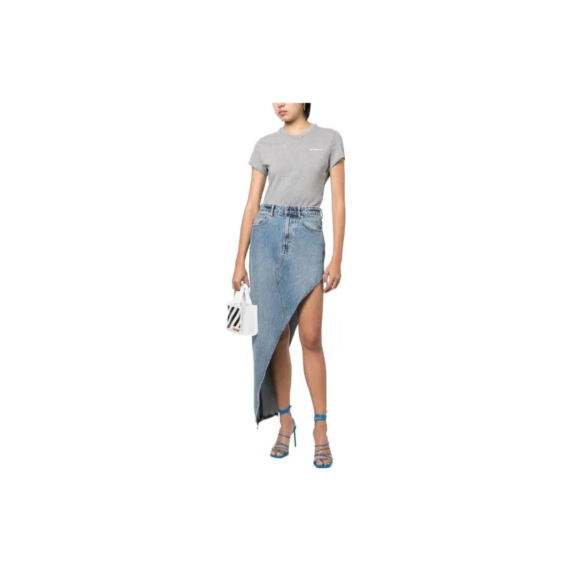OFF WHITE T Shirts Women's Stone Gray-1