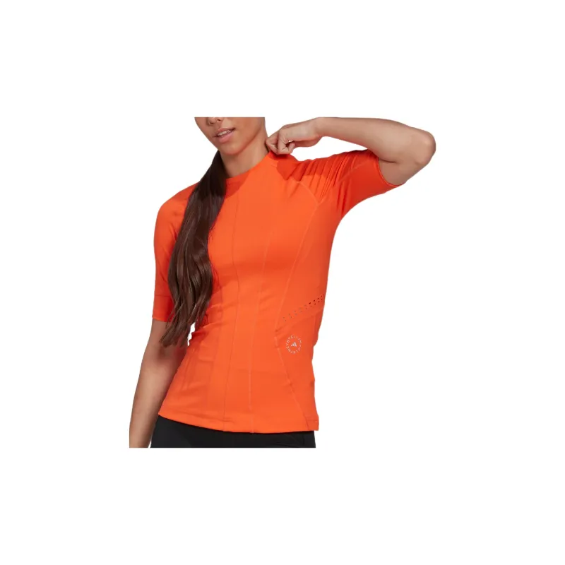 Adidas T Shirts Women's Half Impact Orange-2
