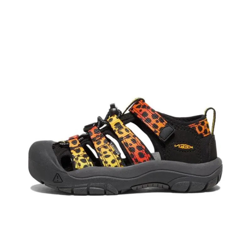ATMOS x KEEN Newport H2 Anti-Slip Wear-Resistant Children's Sandals Yellow Orange Black Teenagers-0