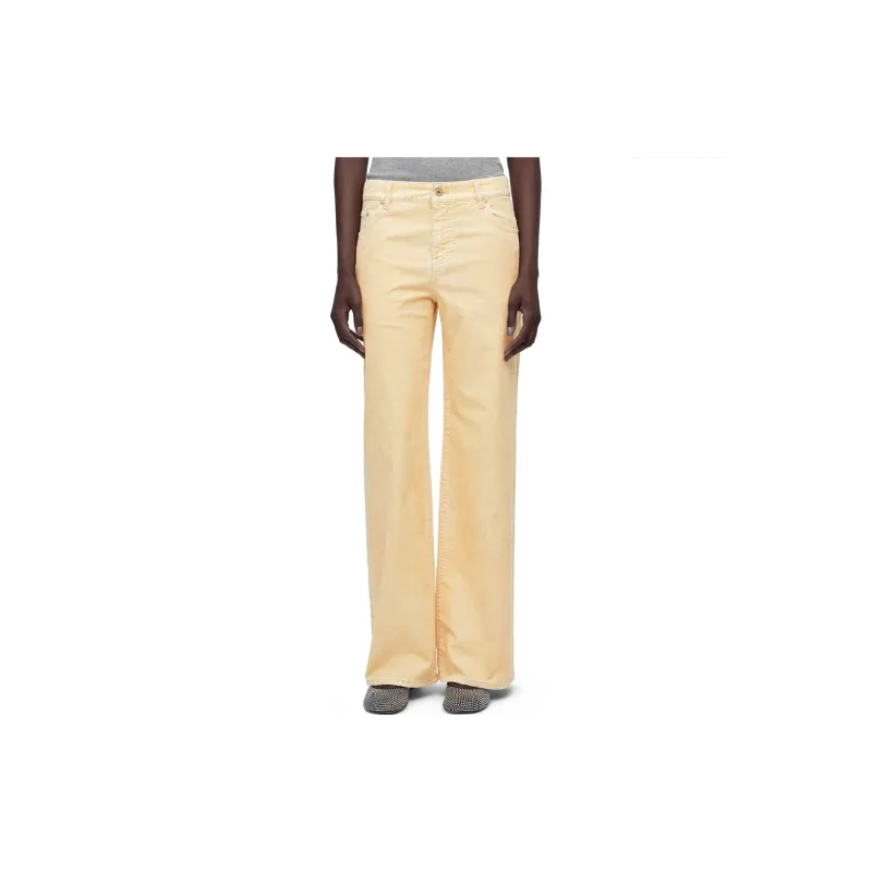 LOEWE SS24 Jeans Women's Vanilla Yellow-2