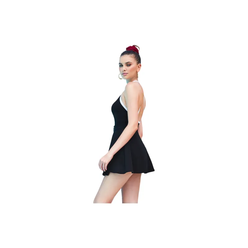 BALNEAIRE Little Black Dress Swim Dresses & Skirts Women's Elegant Black-3