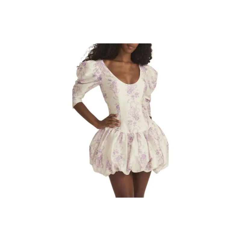 LOVESHACKFANCY Nelisia Short sleeve Mini Dress-1