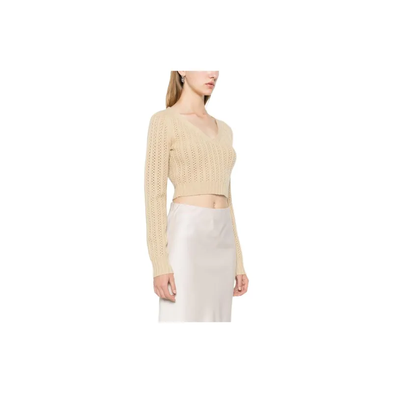 MaxMara V Neck Long Sleeved Top-3