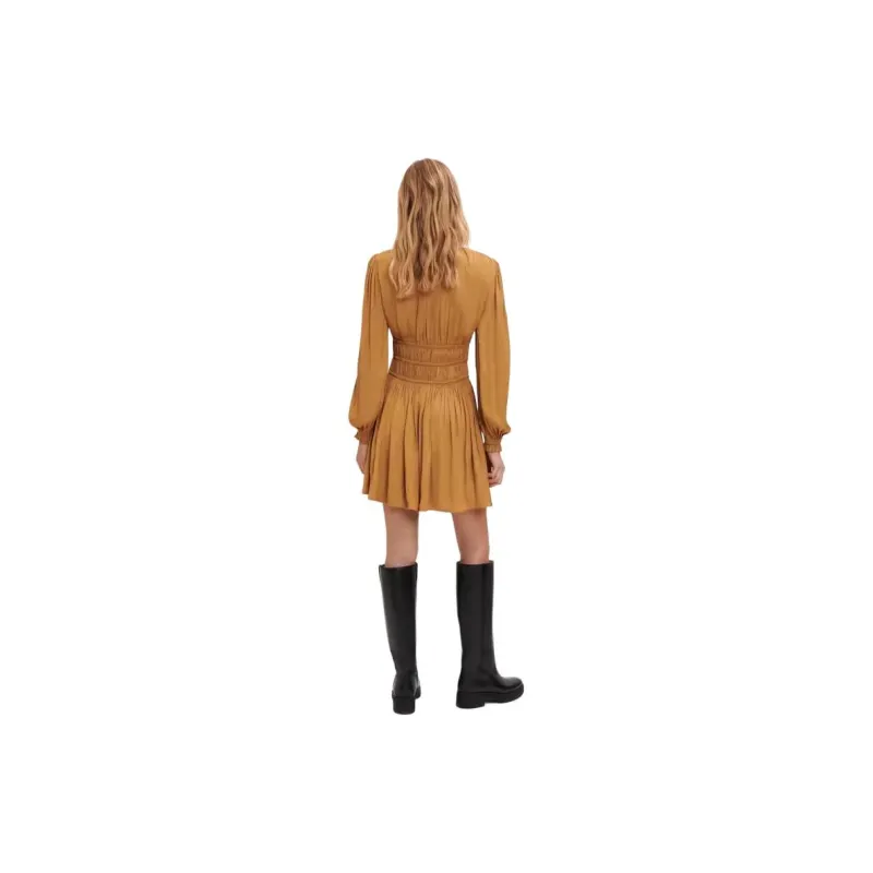 Maje Long-Sleeved Dresses Women's Yellow-3