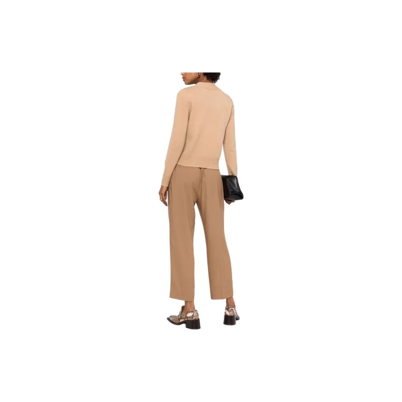 VINCE Pleat-detail Cropped Tailored Trousers-2