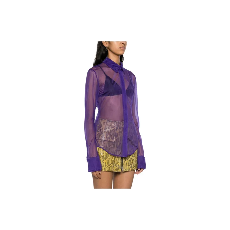 The Attico Elton Semi sheer Shirt-2