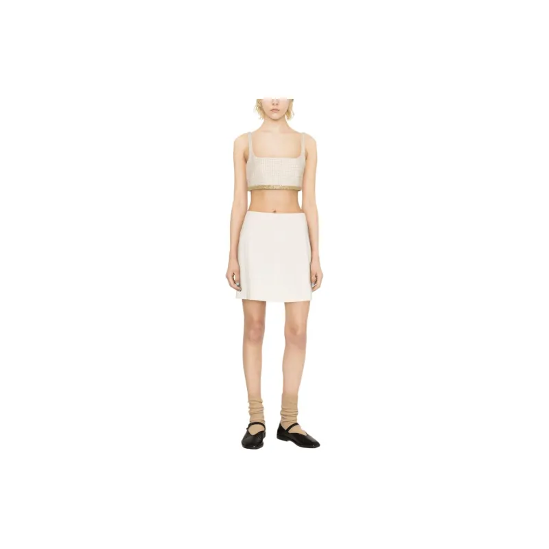 MIU MIU Strapless Top Women's Beige-1