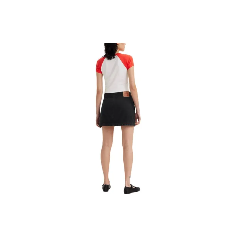 Levi’s Denim Short Skirts Women's Black-3