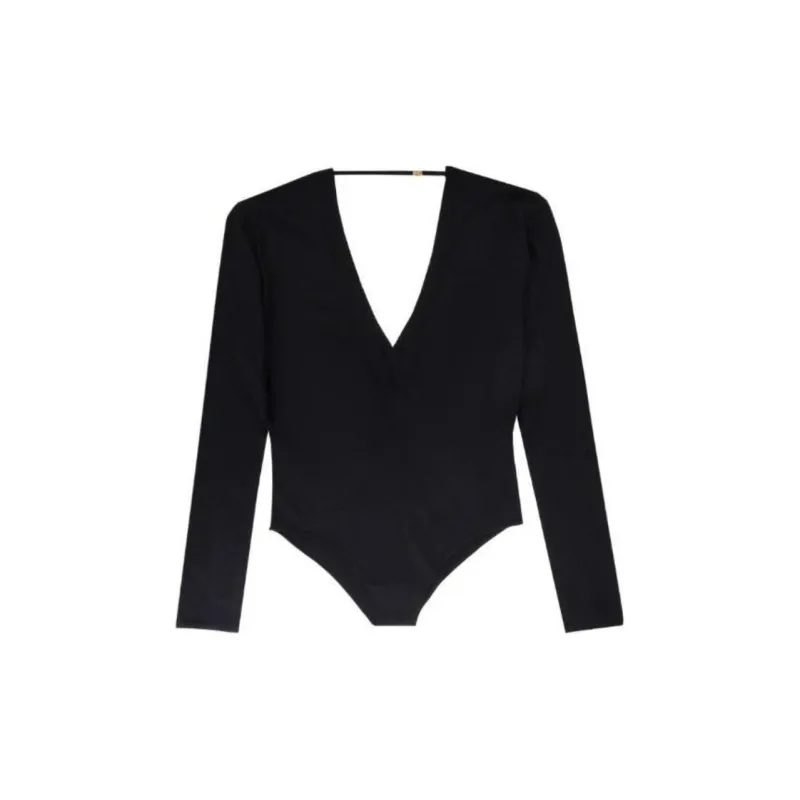 SAINT LAURENT V Neck Long Sleeved Top-1