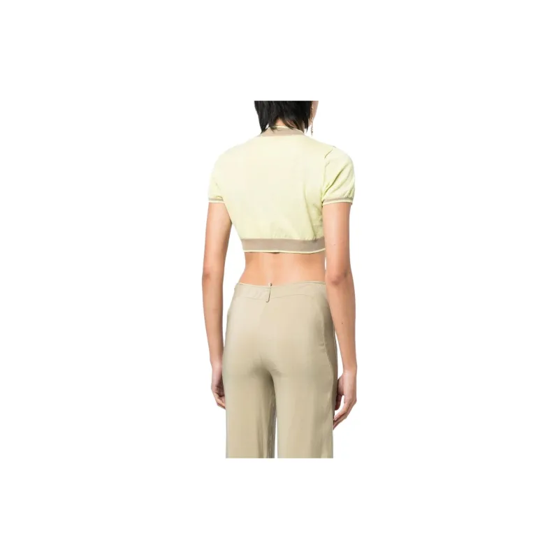 Jacquemus Argyle check pattern Cropped Top-3