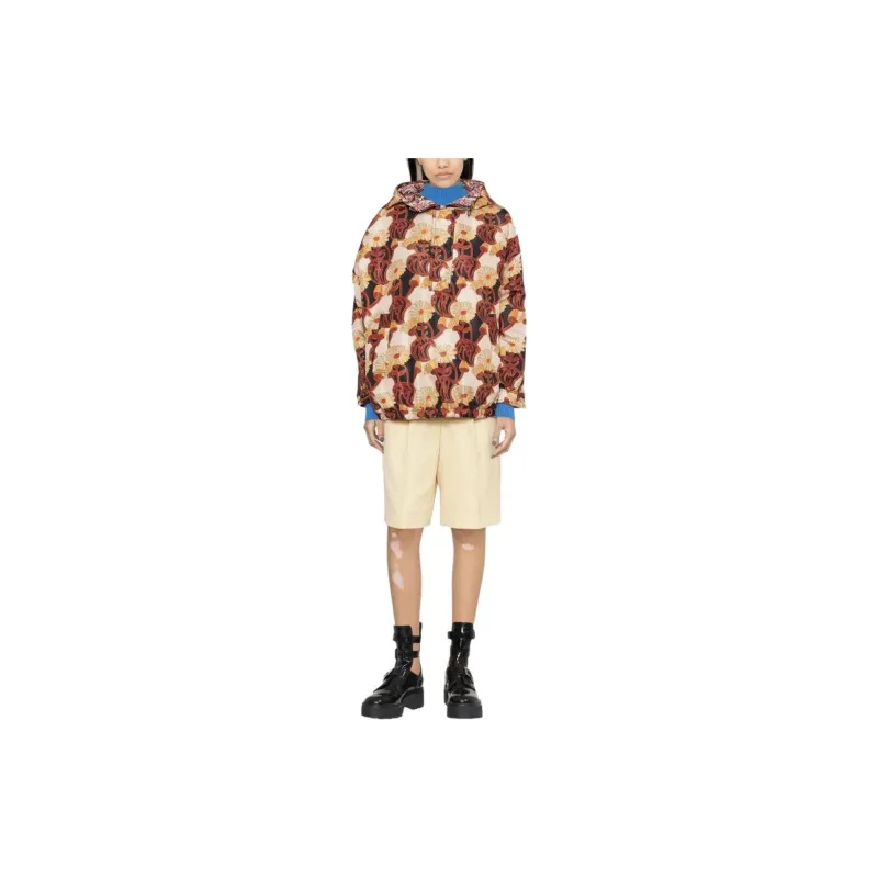 La DOUBLEJ. Floral Print Hooded Jacket-1