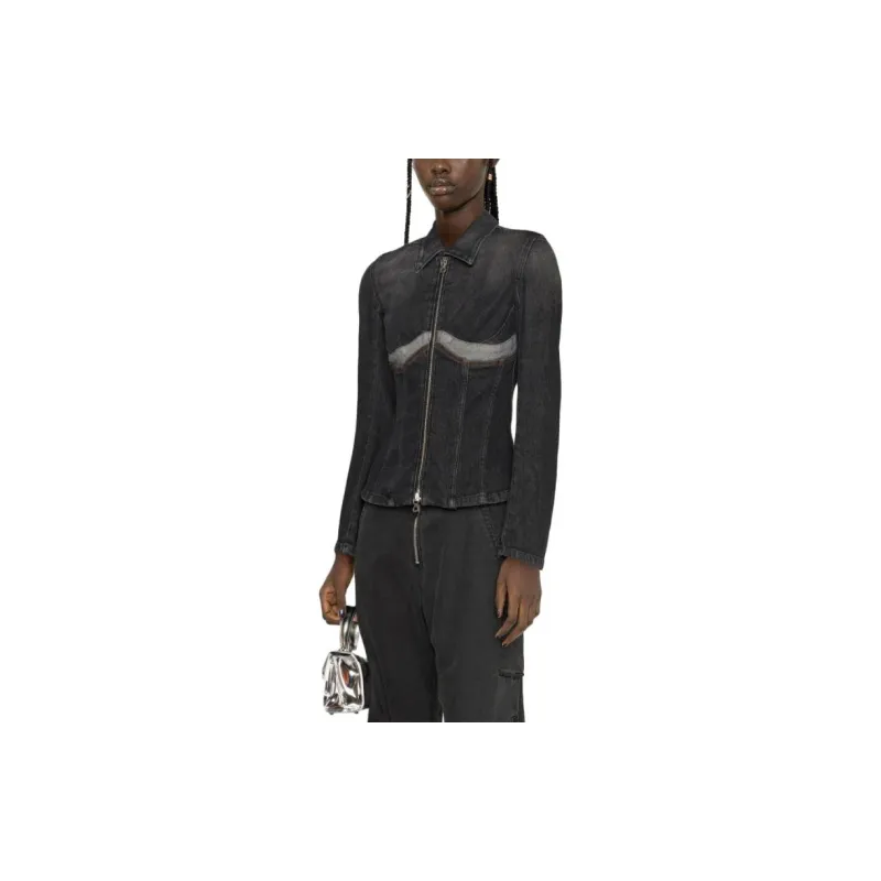 DIESEL Denim Jacket Women's Black-1
