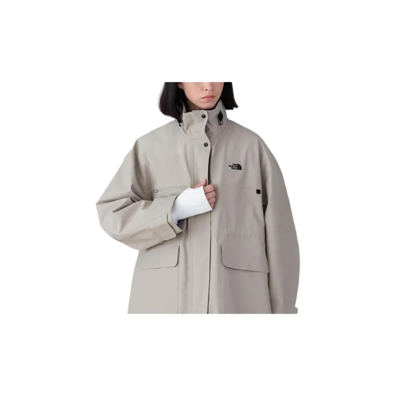 THE NORTH FACE Trench Coat Women's Khaki-3