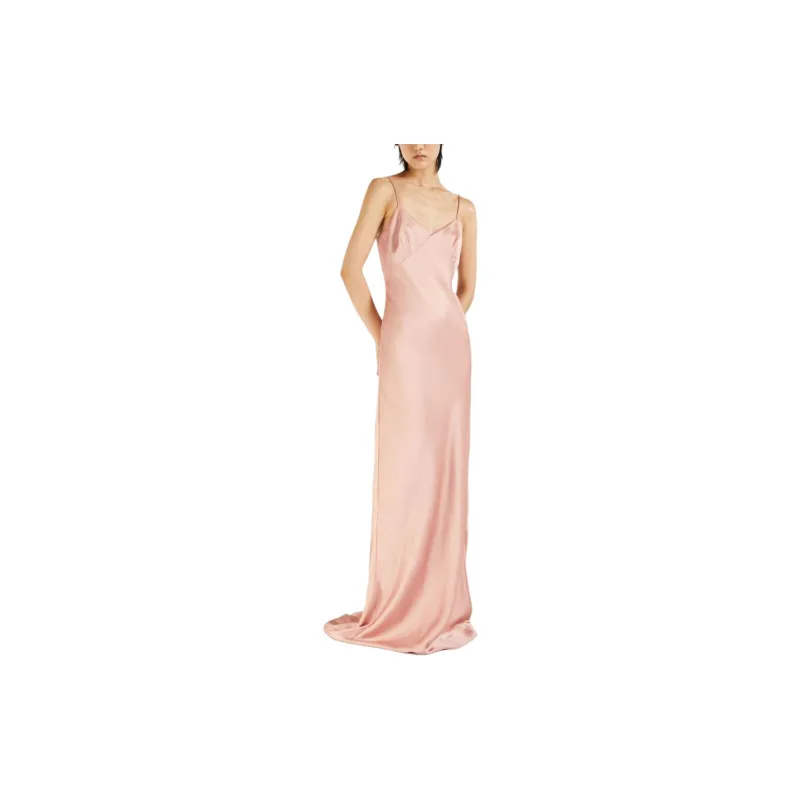 MaxMara Selce V-neck Satin Gown-1