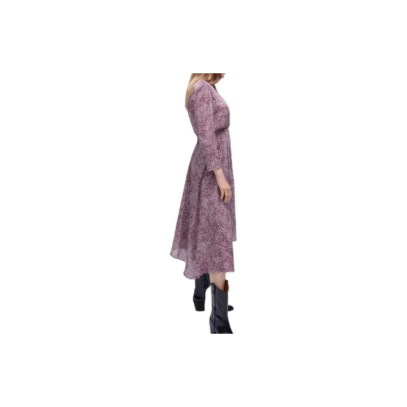 Maje Long Sleeved Dresses Women's Purple-3
