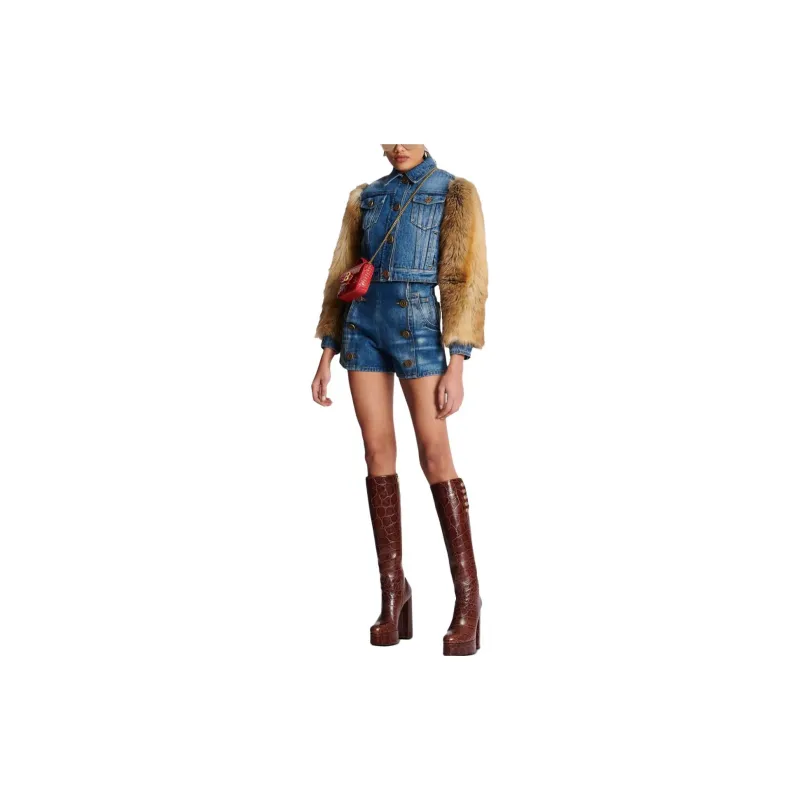 BALMAIN Jackets Women's Blue-2
