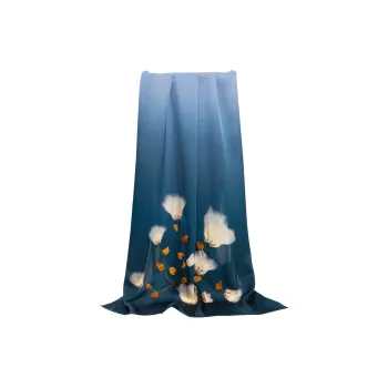 Shanghai Story 100% Mulberry Silk Silk Scarves Women's Crape Myrtle Begonia Gift Box Set
