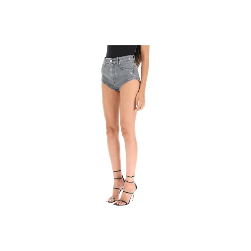 Y/Project Denim Shorts Women's Gray-3