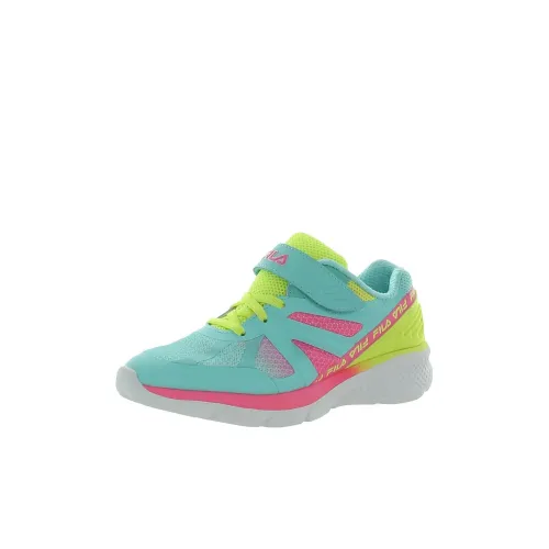 FILA KIDS Slip-Resistant Cushioning Wear-Resistant Low-Top Kids' Running Shoes Blue Pink Kids'