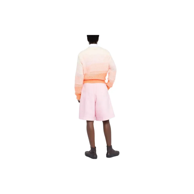 RAF SIMONS Pleated Denim Shorts-2
