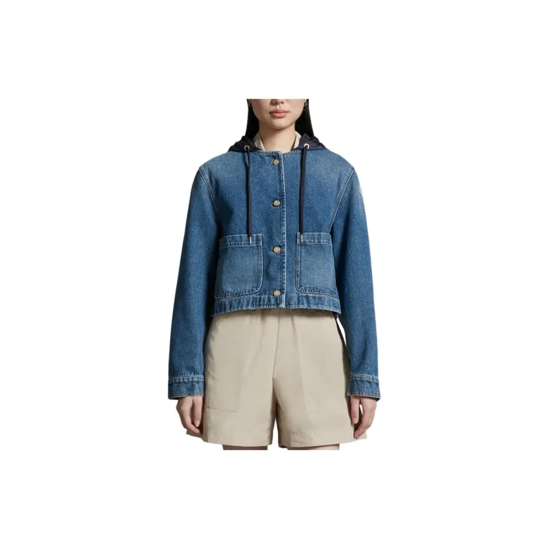 Moncler Lampusa Denim Hooded Jacket-3