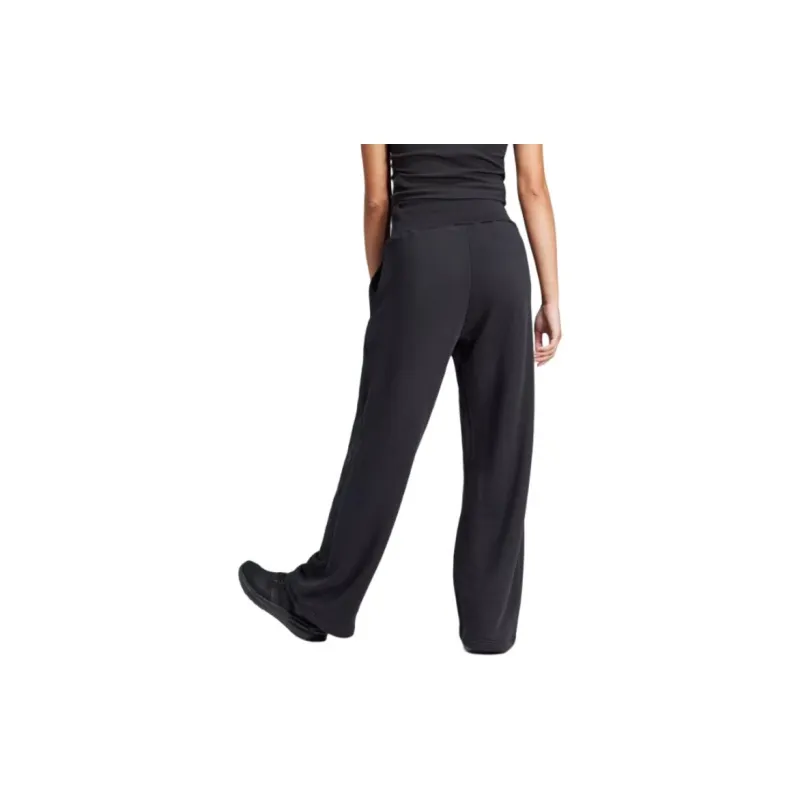 Adidas Lounge French Terry Straight Leg Pants Casual Pants Women's Black-3
