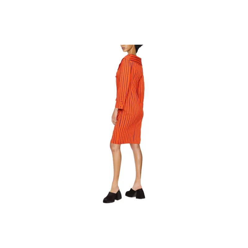 MOSCHINO Long-Sleeved Dresses Women's Orange Red-2