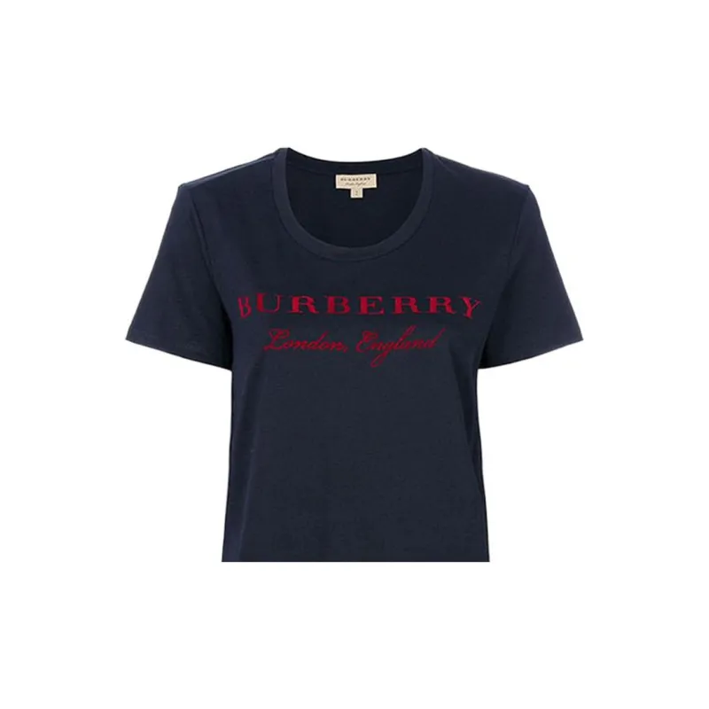 Burberry Regular T Shirt Women's Sea Blue-4
