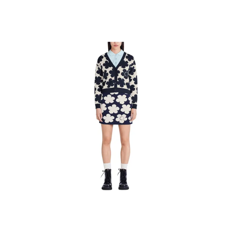 KENZO September Capsule Collection Kenzo X Nigo HANA DOTS Limited Edition FW22 Knitwear Women's Gray White-2