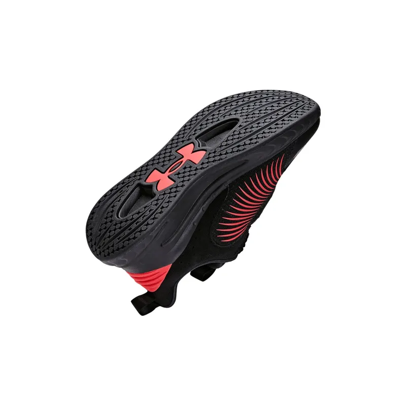Under Armour Slip Resistant Anti Kick Wear Resistant Breathable Lightweight Warm Running Shoes Black White Kids'-5