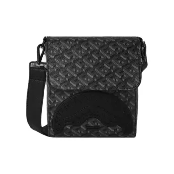 SPRAYGROUND PVC Shoulder Bag, Crossbody Bag Regular Unisex Black