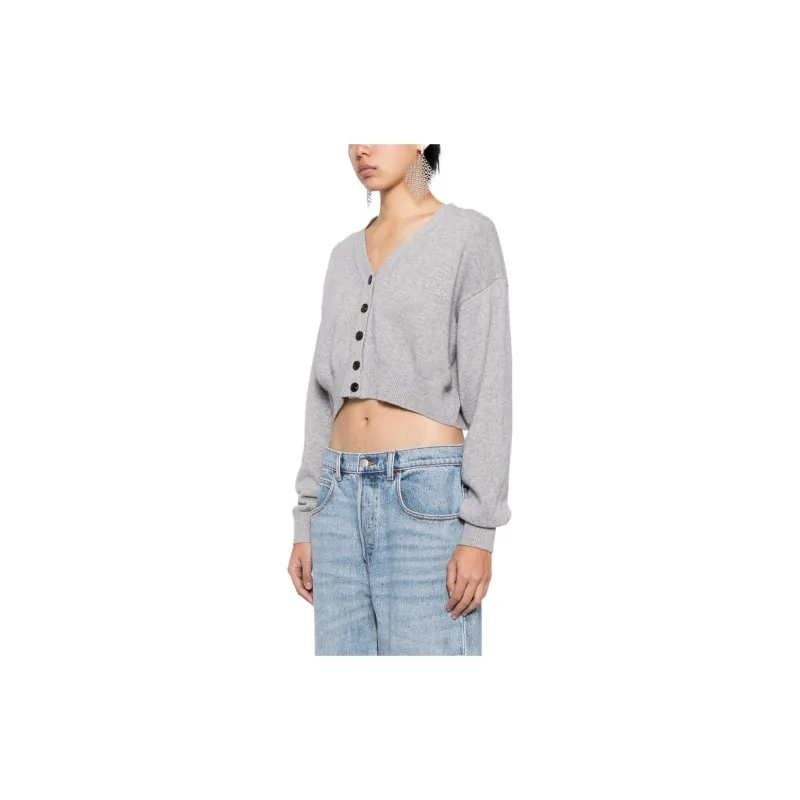 Alexander Wang Logo-embossed Cropped Cardigan-4