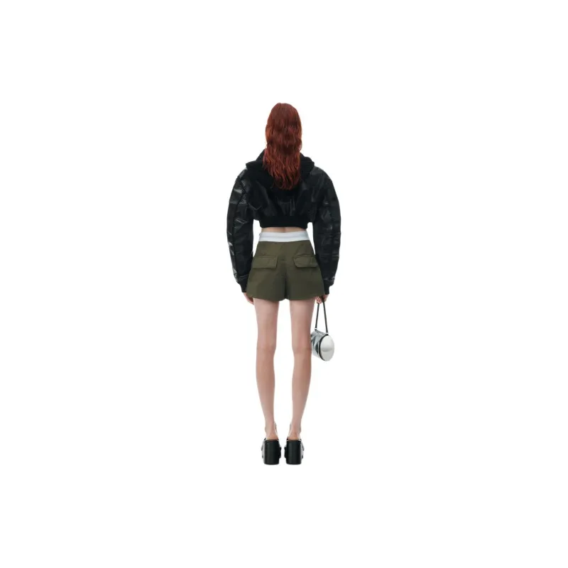 Alexander Wang High-Waisted Cargo Rave Shorts-4