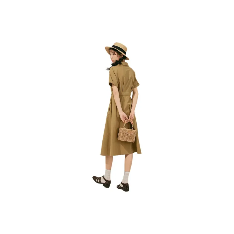 ZIHAN Short Sleeved Dress Women's-3