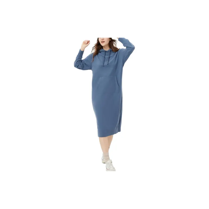 GAP Long-Sleeved Dresses Women's Gray Blue-1