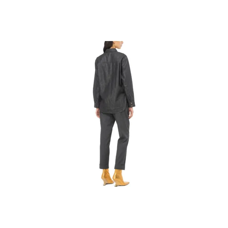 PINKO Pantaloni In Flanella Casual Pants Women's Gray-4