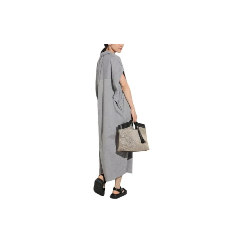 Beams Short Sleeved Dress Women's-8