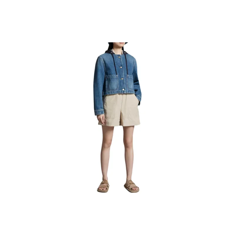 Moncler Lampusa Denim Hooded Jacket-2