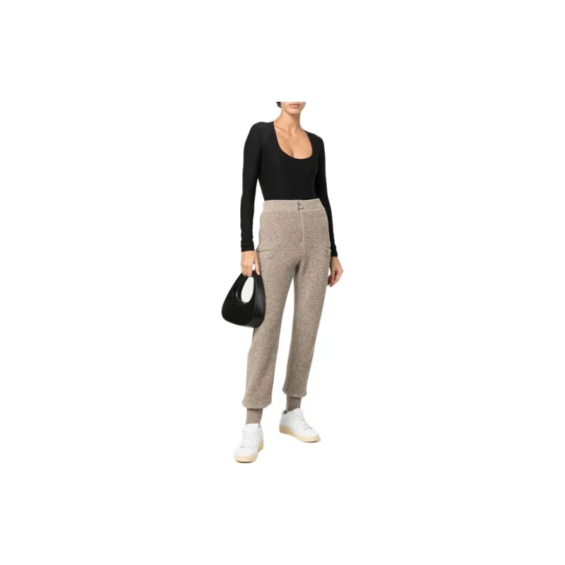 JIL SANDER Knitted Zip front Track Pants-1