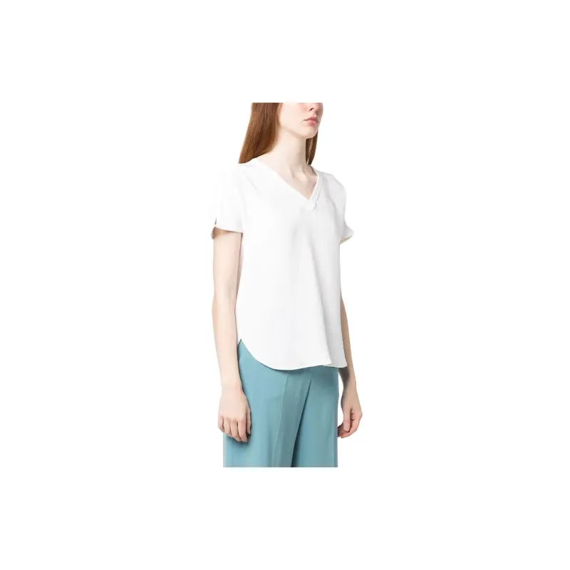 KITON V neck Silk T shirt-3