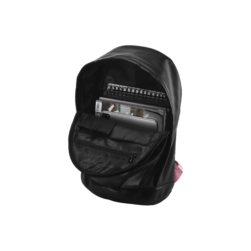 LOVVVVE PU Backpack Unisex Black-3