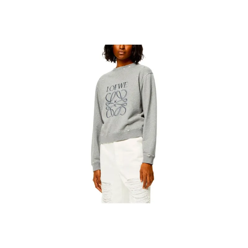 LOEWE Sweatshirt Women's Heather Gray-1