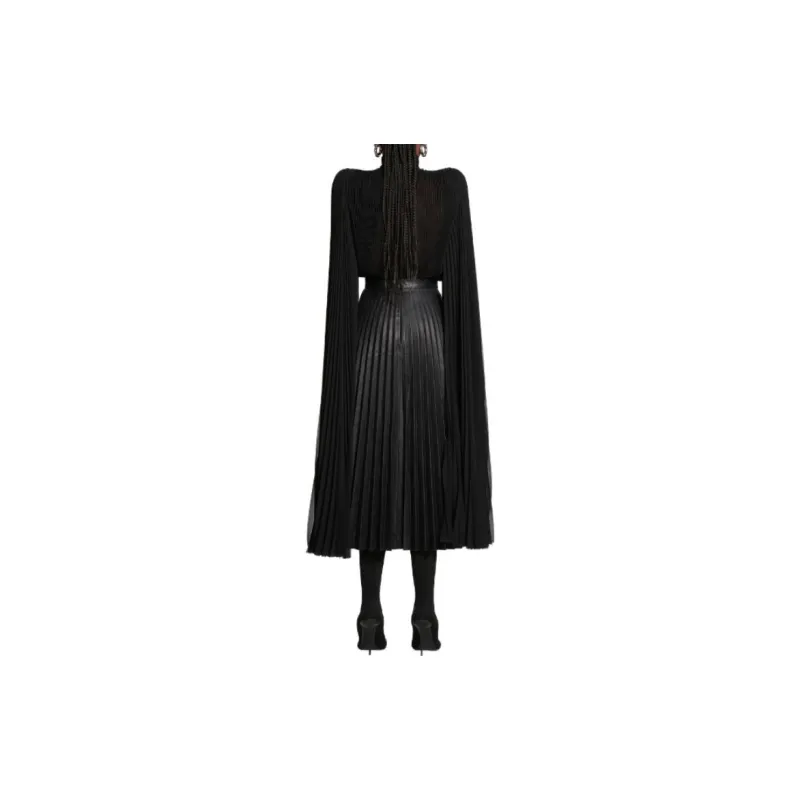 Balenciaga Scarf Pleated Blouse-4