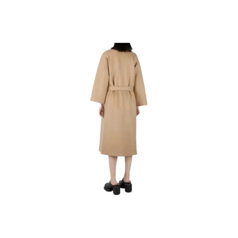 MaxMara Belted Long Sleeved Coat-5