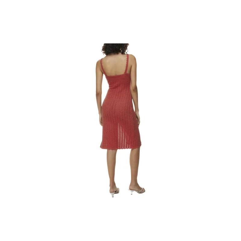 ARITZIA Wilfred Evie Midi Dress Slip Dresses Women's Barberry Red/Fuzhou Flower Red-3